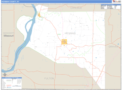 Hickman County, KY Digital Map Basic Style