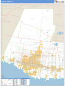 Hidalgo County, TX Digital Map Basic Style