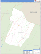 Highland County, VA Digital Map Basic Style