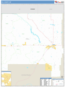 Hill County, MT Digital Map Basic Style
