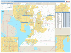 Hillsborough County, FL Digital Map Basic Style