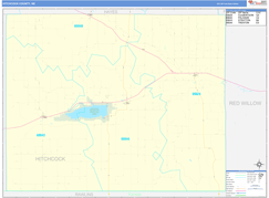 Hitchcock County, NE Digital Map Basic Style