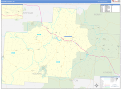 Hocking County, OH Digital Map Basic Style