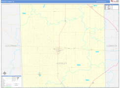 Hockley County, TX Digital Map Basic Style