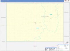 Hodgeman County, KS Digital Map Basic Style