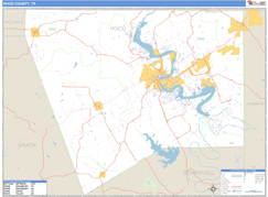 Hood County, TX Digital Map Basic Style