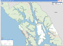 Hoonah-Angoon Borough (County), AK Digital Map Basic Style