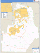 Houston County, GA Digital Map Basic Style