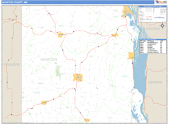 Houston County, MN Digital Map Basic Style