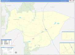 Huerfano County, CO Digital Map Basic Style