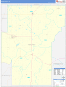 Hughes County, OK Digital Map Basic Style