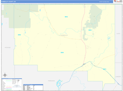 Humboldt County, NV Digital Map Basic Style