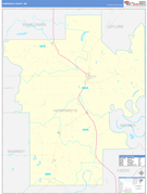 Humphreys County, MS Digital Map Basic Style