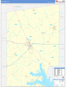 Hunt County, TX Digital Map Basic Style