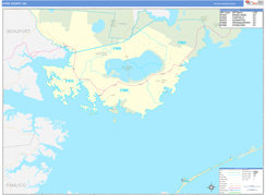 Hyde County, NC Digital Map Basic Style