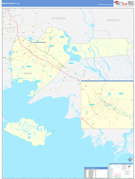 Iberia Parish (County), LA Digital Map Basic Style