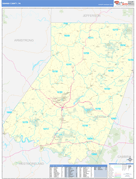 Indiana County, PA Digital Map Basic Style