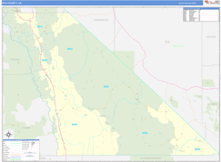 Inyo County, CA Digital Map Basic Style