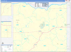 Iowa County, WI Digital Map Basic Style