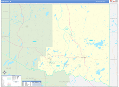 Iron County, MI Digital Map Basic Style