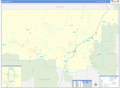 Iron County, UT Digital Map Basic Style