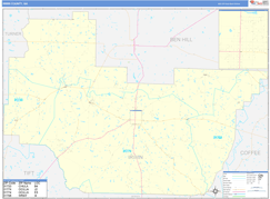 Irwin County, GA Digital Map Basic Style