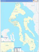 Island County, WA Digital Map Basic Style