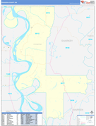 Issaquena County, MS Digital Map Basic Style