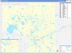 Itasca County, MN Digital Map Basic Style