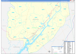 Jackson County, AL Digital Map Basic Style