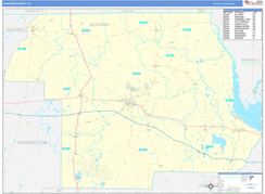 Jackson County, FL Digital Map Basic Style