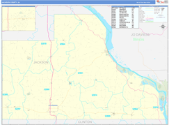 Jackson County, IA Digital Map Basic Style