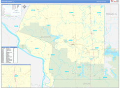 Jackson County, IL Digital Map Basic Style