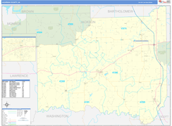 Jackson County, IN Digital Map Basic Style