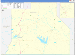 Jackson Parish (County), LA Digital Map Basic Style