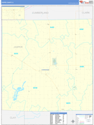Jasper County, IL Digital Map Basic Style