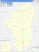 Jefferson County, GA Digital Map Basic Style