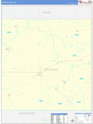 Jefferson County, NE Digital Map Basic Style