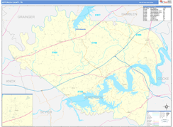 Jefferson County, TN Digital Map Basic Style