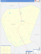 Jenkins County, GA Digital Map Basic Style