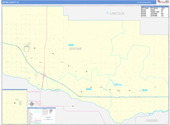Jerome County, ID Digital Map Basic Style