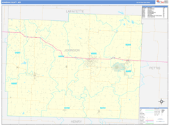 Johnson County, MO Digital Map Basic Style