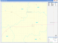 Johnson County, NE Digital Map Basic Style