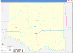 Jones County, SD Digital Map Basic Style