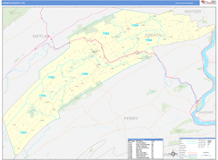 Juniata County, PA Digital Map Basic Style