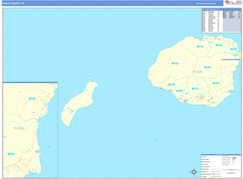 Kauai County, HI Digital Map Basic Style