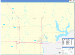 Kay County, OK Digital Map Basic Style