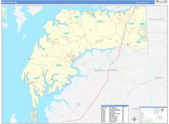 Kent County, MD Digital Map Basic Style