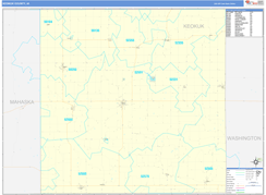 Keokuk County, IA Digital Map Basic Style