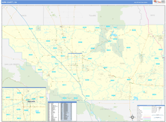 Kern County, CA Digital Map Basic Style